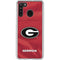University of Georgia Red Jersey Galaxy A21 Clear Case