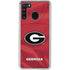 University of Georgia Red Jersey Galaxy A21 Clear Case
