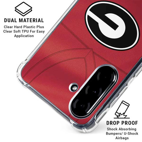 University of Georgia Red Jersey Galaxy A36 5G Clear Case