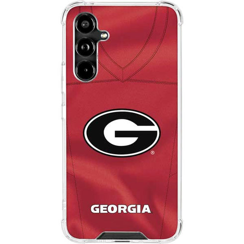 University of Georgia Red Jersey Galaxy A54 5G Clear Case
