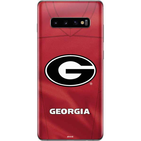 University of Georgia Red Jersey Galaxy S10 Plus Skin