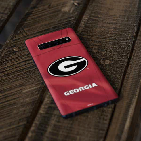 University of Georgia Red Jersey Galaxy S10 Skin
