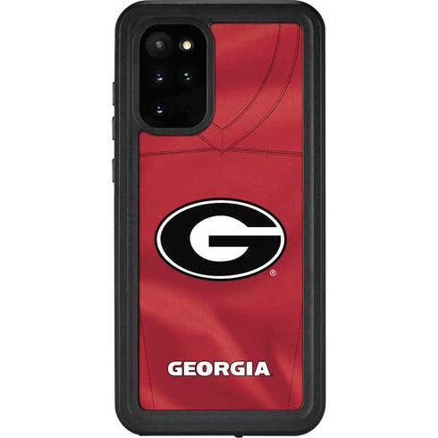 University of Georgia Red Jersey Galaxy S20 Plus Waterproof Case