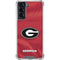 University of Georgia Red Jersey Galaxy S21 5G Clear Case