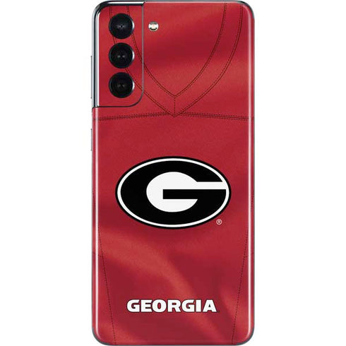 University of Georgia Red Jersey Galaxy S21 5G Skin