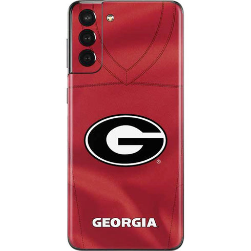 University of Georgia Red Jersey Galaxy S21 Plus 5G Skin
