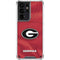 University of Georgia Red Jersey Galaxy S21 Ultra 5G Clear Case