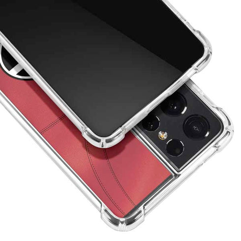 University of Georgia Red Jersey Galaxy S21 Ultra 5G Clear Case