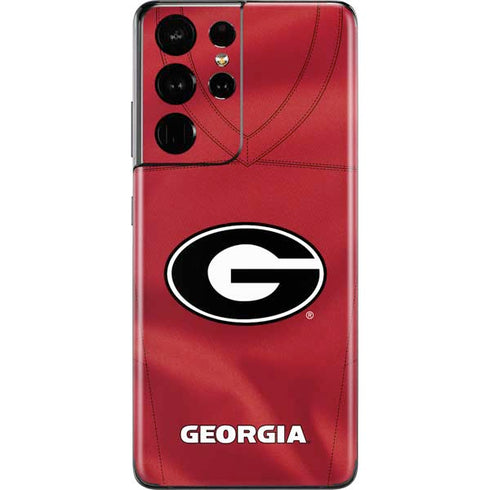 University of Georgia Red Jersey Galaxy S21 Ultra 5G Skin