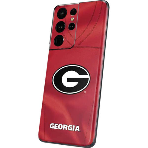 University of Georgia Red Jersey Galaxy S21 Ultra 5G Skin