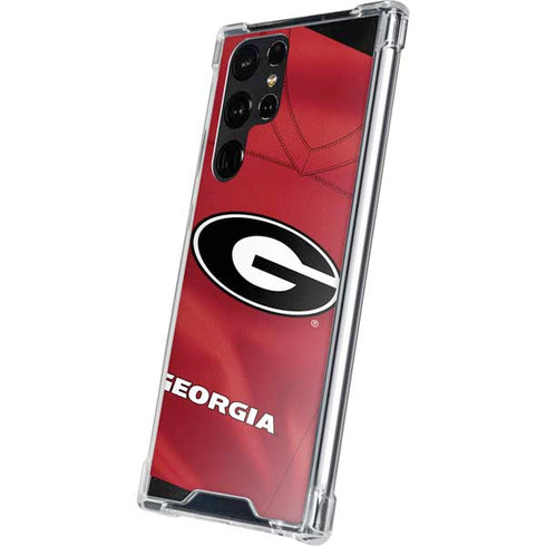 University of Georgia Red Jersey Galaxy S22 Ultra Clear Case
