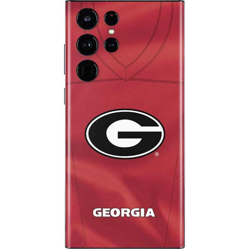 University of Georgia Red Jersey Galaxy S22 Ultra Skin