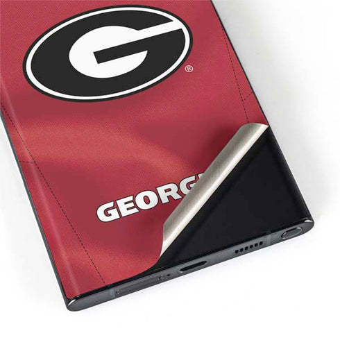 University of Georgia Red Jersey Galaxy S22 Ultra Skin