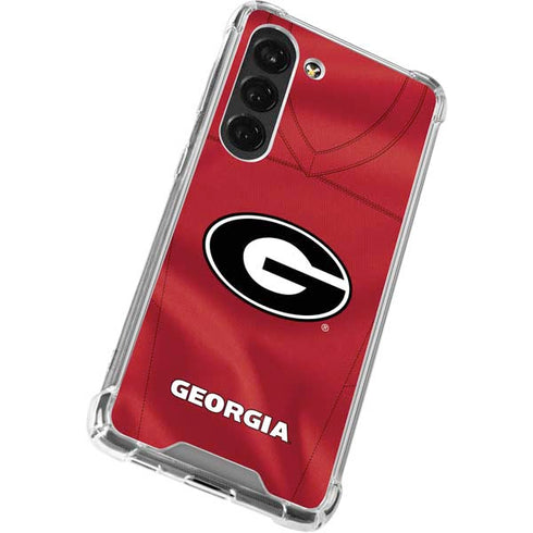 University of Georgia Red Jersey Galaxy S23 Clear Case