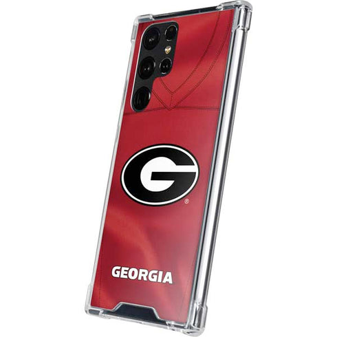 University of Georgia Red Jersey Galaxy S23 Ultra Clear Case