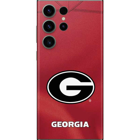 University of Georgia Red Jersey Galaxy Skins