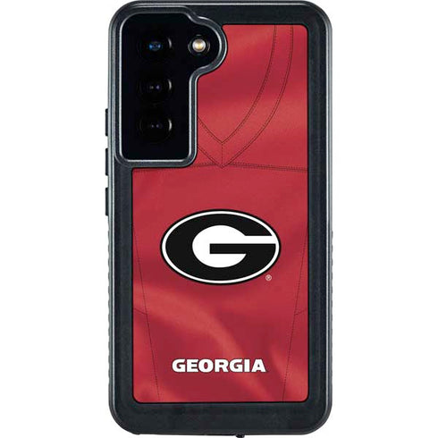 University of Georgia Red Jersey Galaxy S23 Waterproof Case