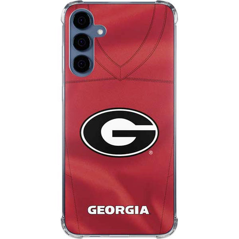 University of Georgia Red Jersey Galaxy S24 Clear Case