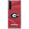 University of Georgia Red Jersey Galaxy S24 FE Clear Case