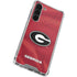 University of Georgia Red Jersey Galaxy S24 FE Clear Case
