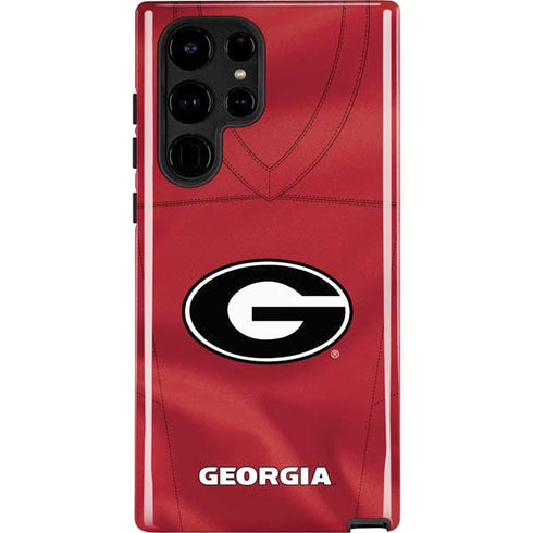 University of Georgia Red Jersey Galaxy S25 Ultra Impact Case