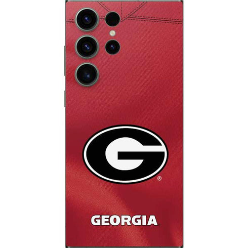 University of Georgia Red Jersey Galaxy S24 Ultra Skin