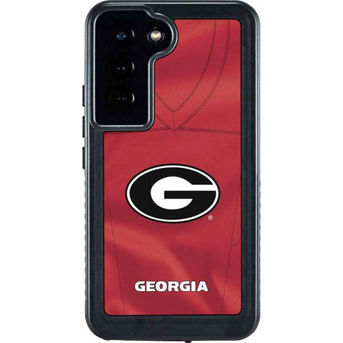 University of Georgia Red Jersey Galaxy S24 Waterproof Case