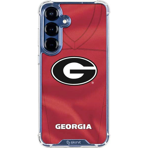 University of Georgia Red Jersey Galaxy S25 Plus Clear Case