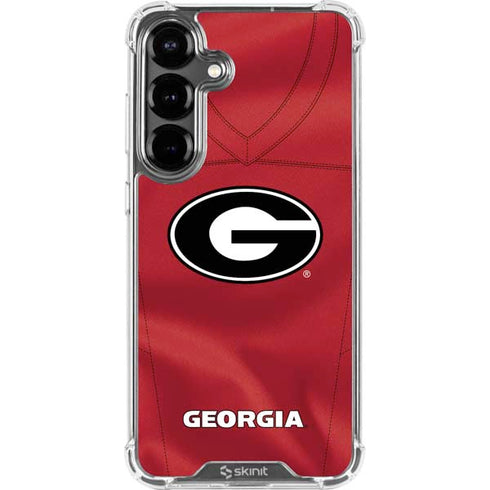 University of Georgia Red Jersey Galaxy S26 Clear Case