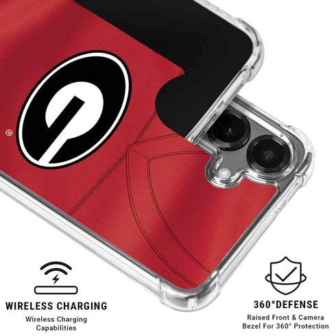 University of Georgia Red Jersey Galaxy S26 Clear Case