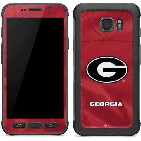University of Georgia Red Jersey Galaxy S7 Active Skin