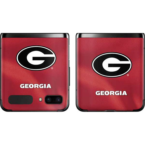 University of Georgia Red Jersey Galaxy Z Flip Skin