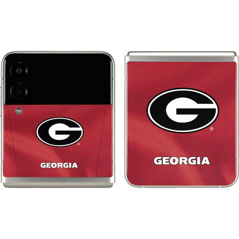University of Georgia Red Jersey Galaxy Z Flip3 5G Skin