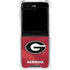 University of Georgia Red Jersey Galaxy Z Flip6 Clear Case