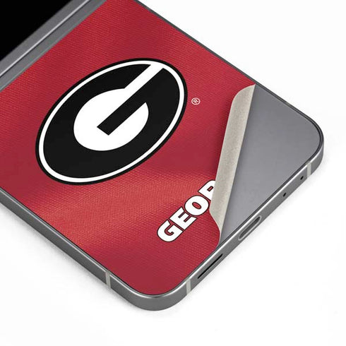 University of Georgia Red Jersey Galaxy Z Flip6 Skin