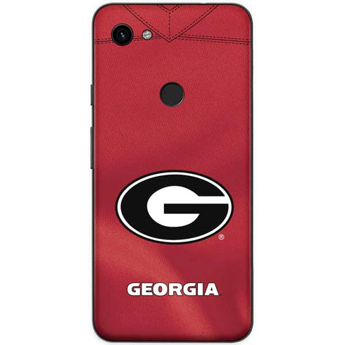 University of Georgia Red Jersey Google Pixel 3a Skin