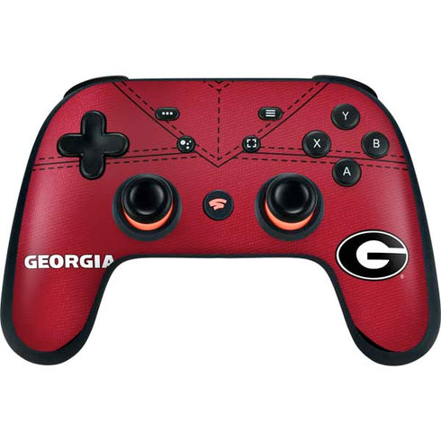 University of Georgia Red Jersey Google Stadia Controller Skin