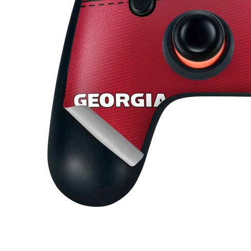 University of Georgia Red Jersey Google Stadia Controller Skin