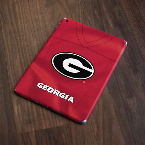 University of Georgia Red Jersey Apple iPad Skin