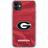 University of Georgia Red Jersey iPhone 11 Clear Case