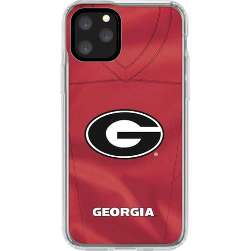 University of Georgia Red Jersey iPhone 11 Pro Clear Case