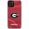 University of Georgia Red Jersey iPhone 11 Pro Clear Case