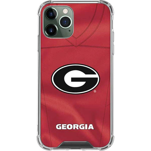 University of Georgia Red Jersey iPhone 11 Pro Max Clear Case