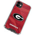 University of Georgia Red Jersey iPhone 12 Clear Case
