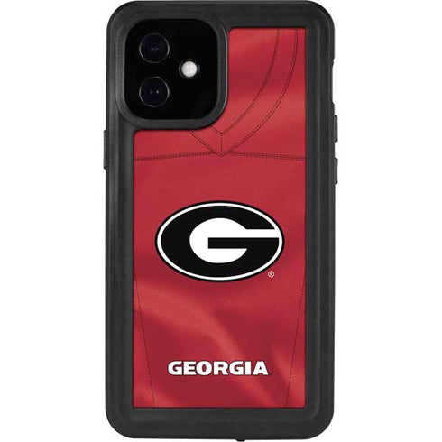 University of Georgia Red Jersey iPhone 12 Mini Waterproof Case