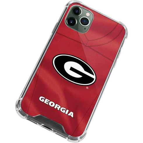 University of Georgia Red Jersey iPhone 12 Pro Clear Case
