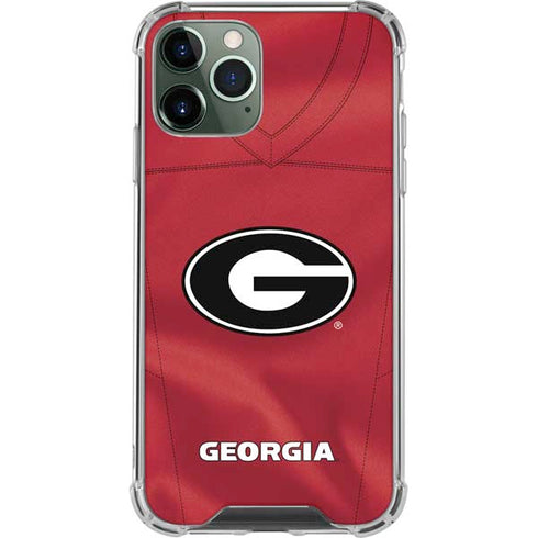 University of Georgia Red Jersey iPhone 12 Pro Max Clear Case