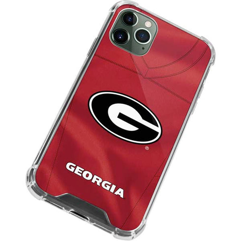 University of Georgia Red Jersey iPhone 12 Pro Max Clear Case