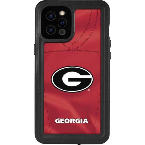 University of Georgia Red Jersey iPhone 12 Pro Max Waterproof Case