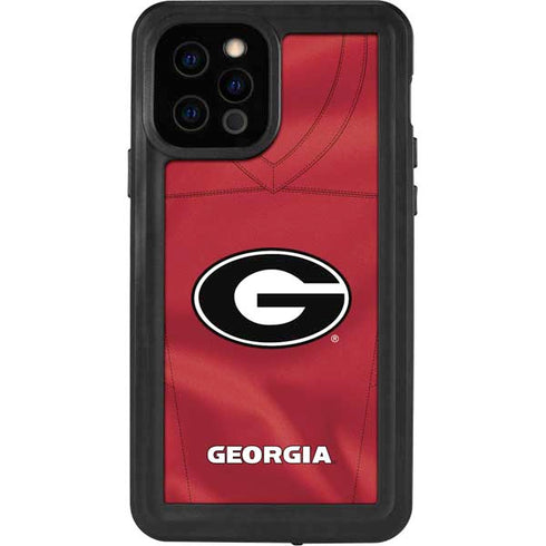 University of Georgia Red Jersey iPhone 12 Pro Waterproof Case